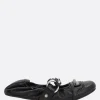 Scarpe Basse>BALENCIAGA ballerina City in pelle Arena Nero