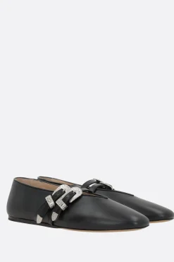 Scarpe Basse>LE MONDE BERYL ballerina Claudia in nappa Nero