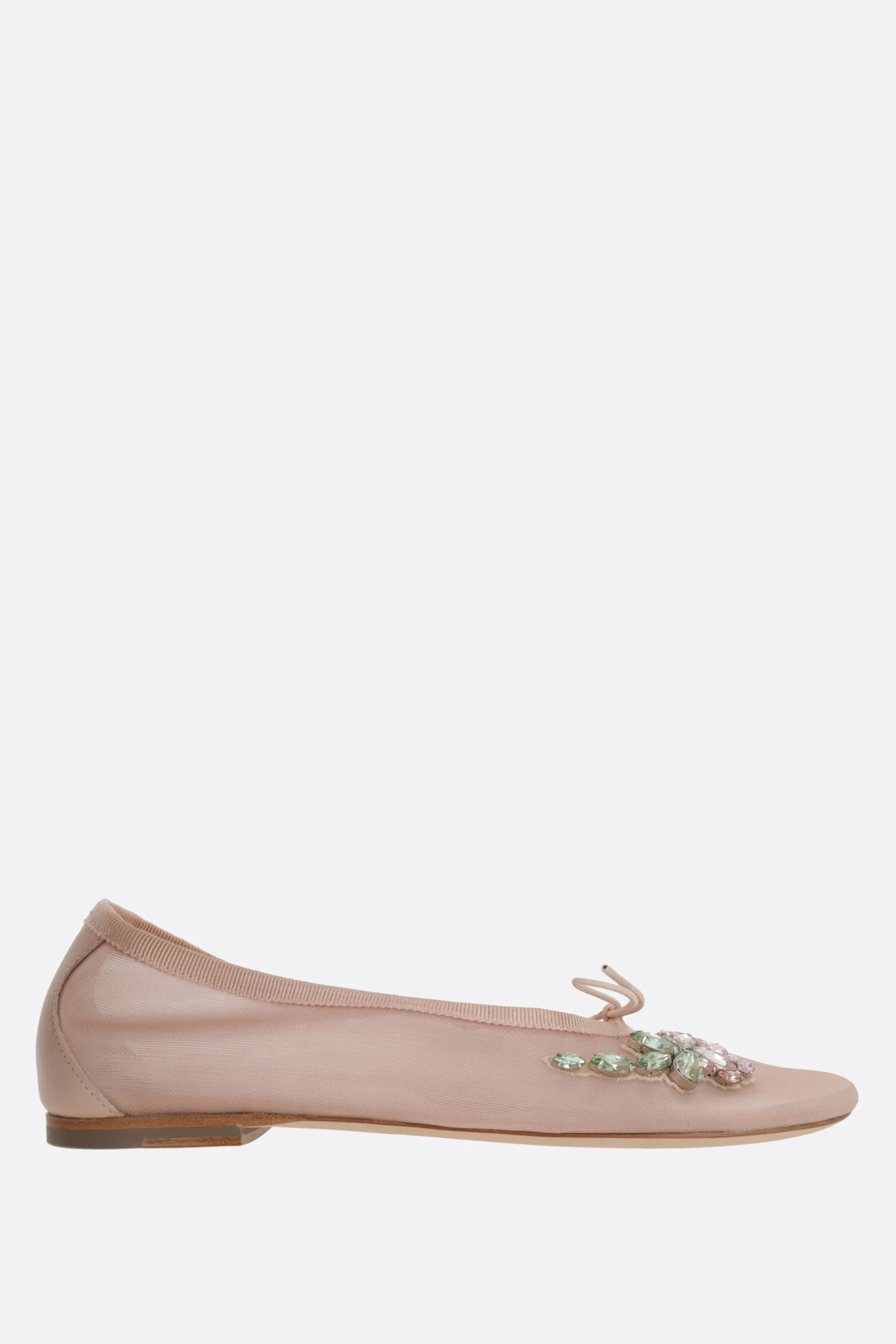 Scarpe Basse>SIMONE ROCHA ballerina in mesh con ricamo Rosa