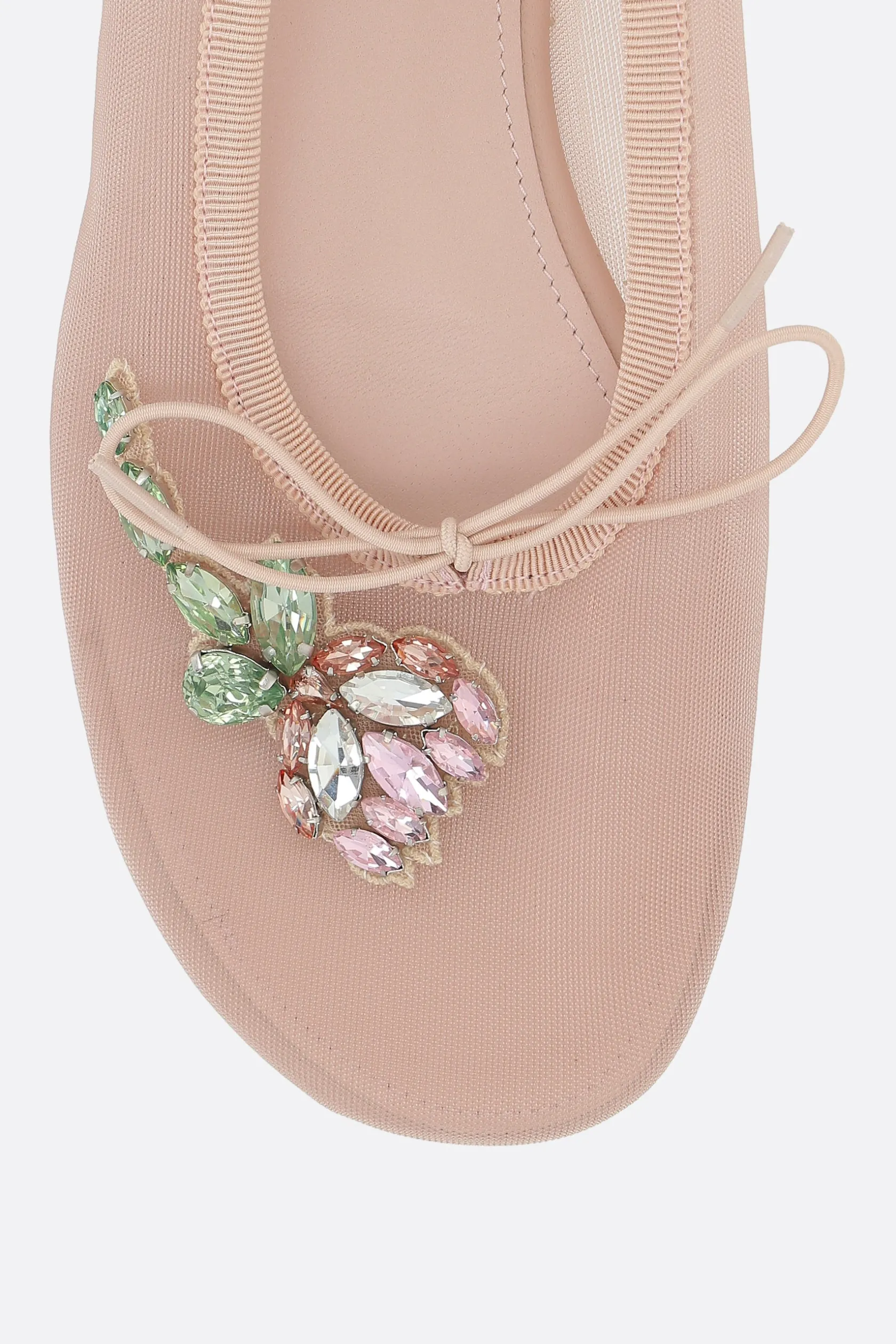Scarpe Basse>SIMONE ROCHA ballerina in mesh con ricamo Rosa