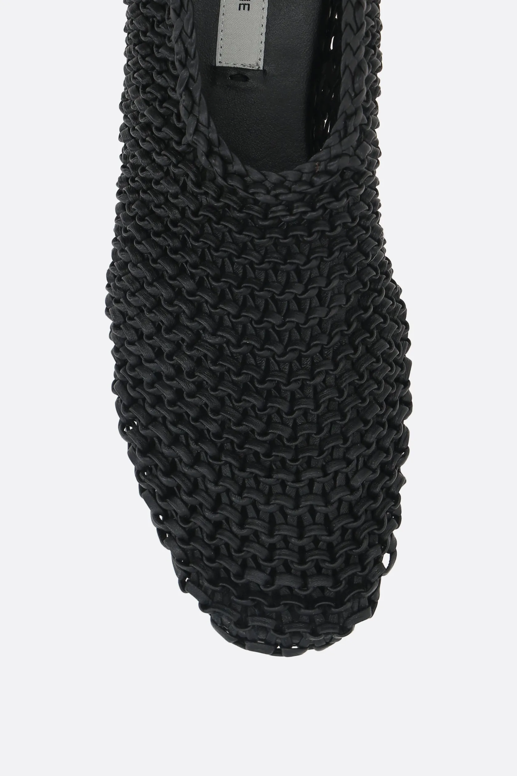 Scarpe Basse>TOTEME ballerina in nappa intrecciata Nero