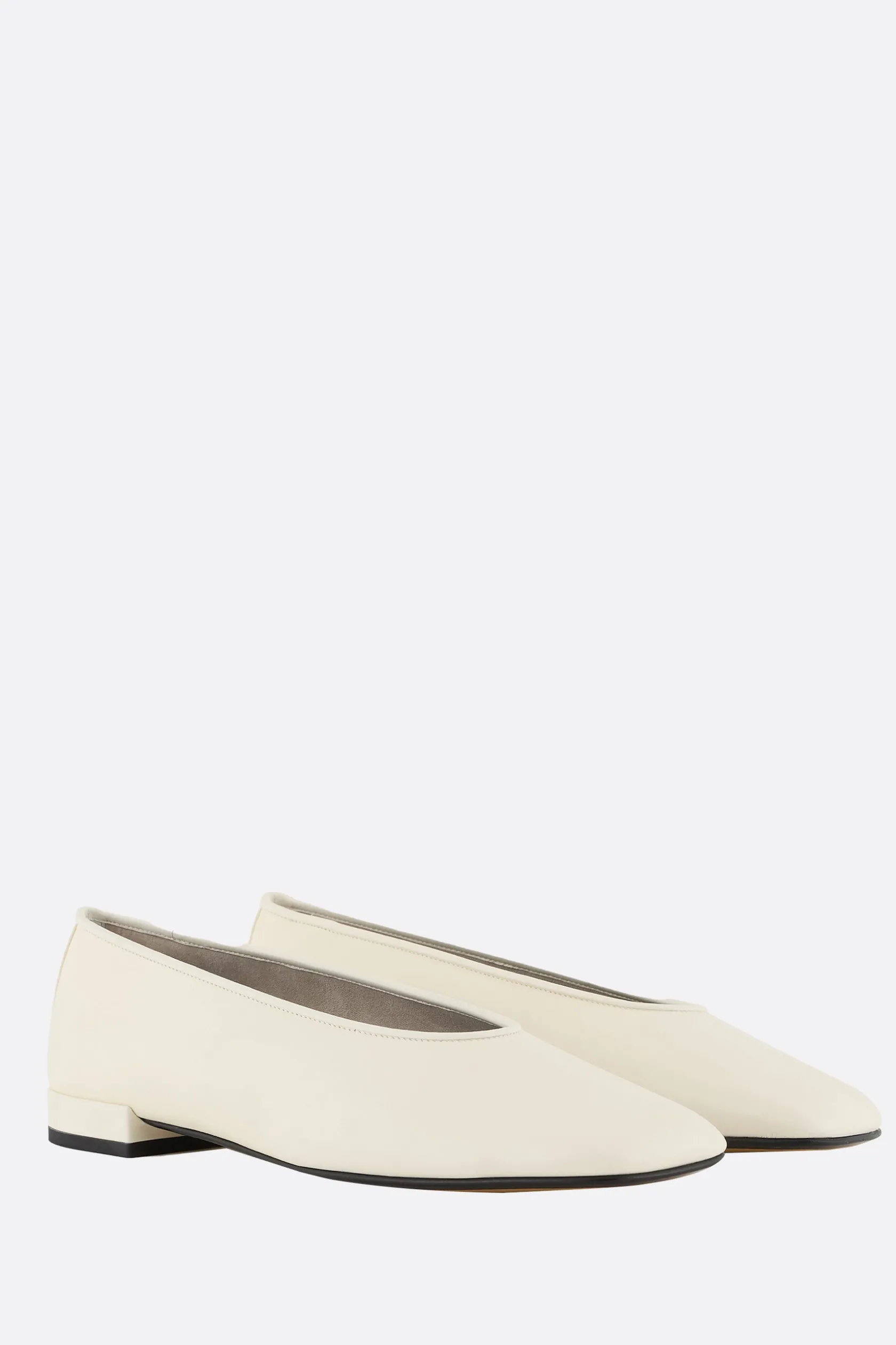 Scarpe Basse>GIORGIO ARMANI - 10 CORSO COMO ballerina in pelle liscia Bianco