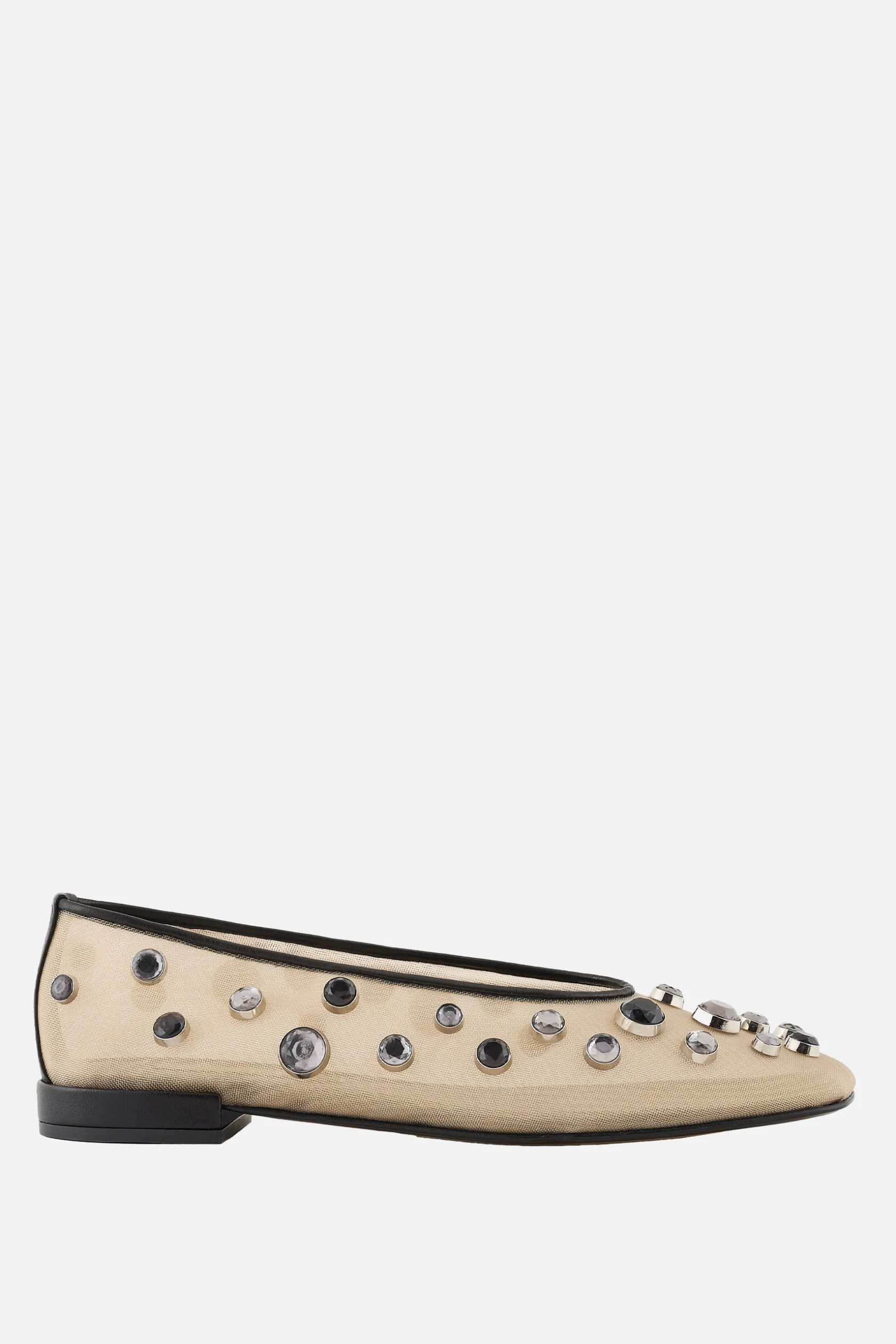 Scarpe Basse>GIORGIO ARMANI - 10 CORSO COMO ballerina in rete con strass Multicolor