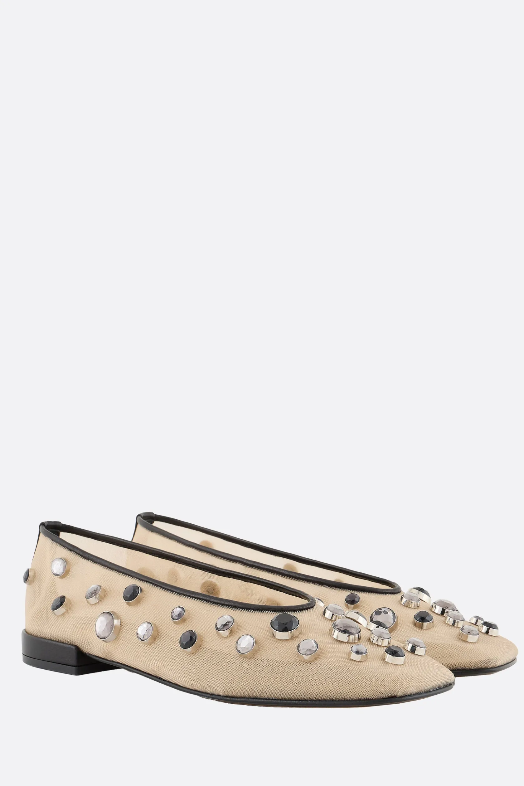 Scarpe Basse>GIORGIO ARMANI - 10 CORSO COMO ballerina in rete con strass Multicolor