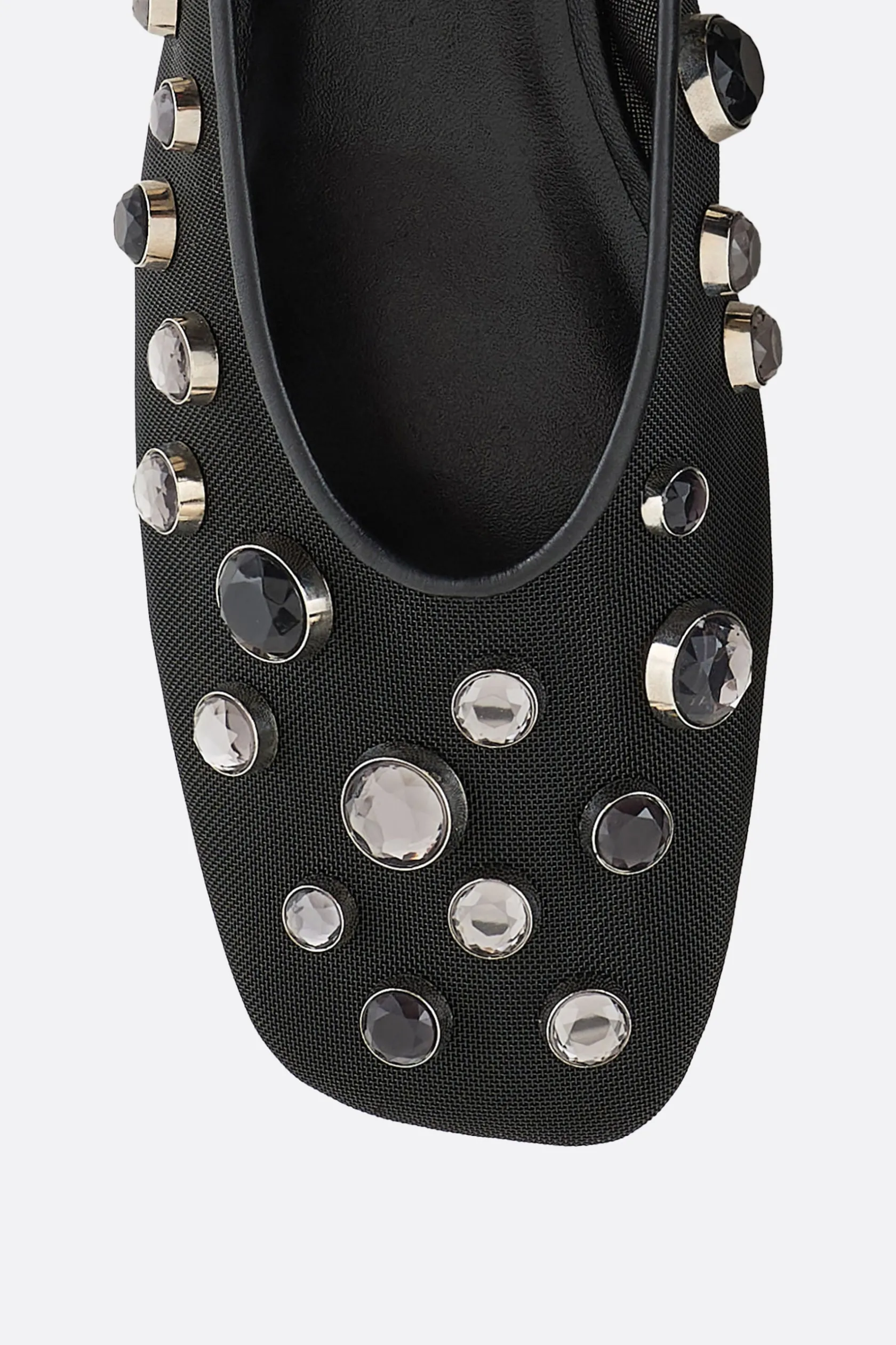 Scarpe Basse>GIORGIO ARMANI - 10 CORSO COMO ballerina in rete con strass Nero