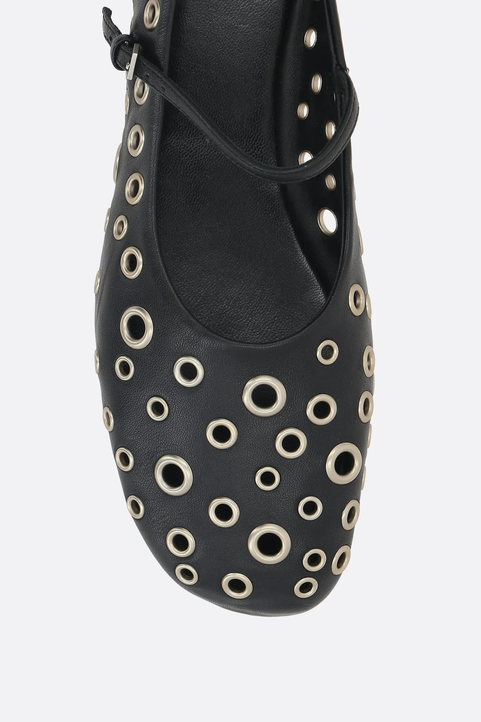 Scarpe Basse>TORY BURCH ballerina mary-jane in nappa con occhielli Nero