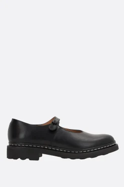 Scarpe Basse>COMME DES GARÇONS COMME des GARÇONS ballerina mary-jane in pelle liscia Nero