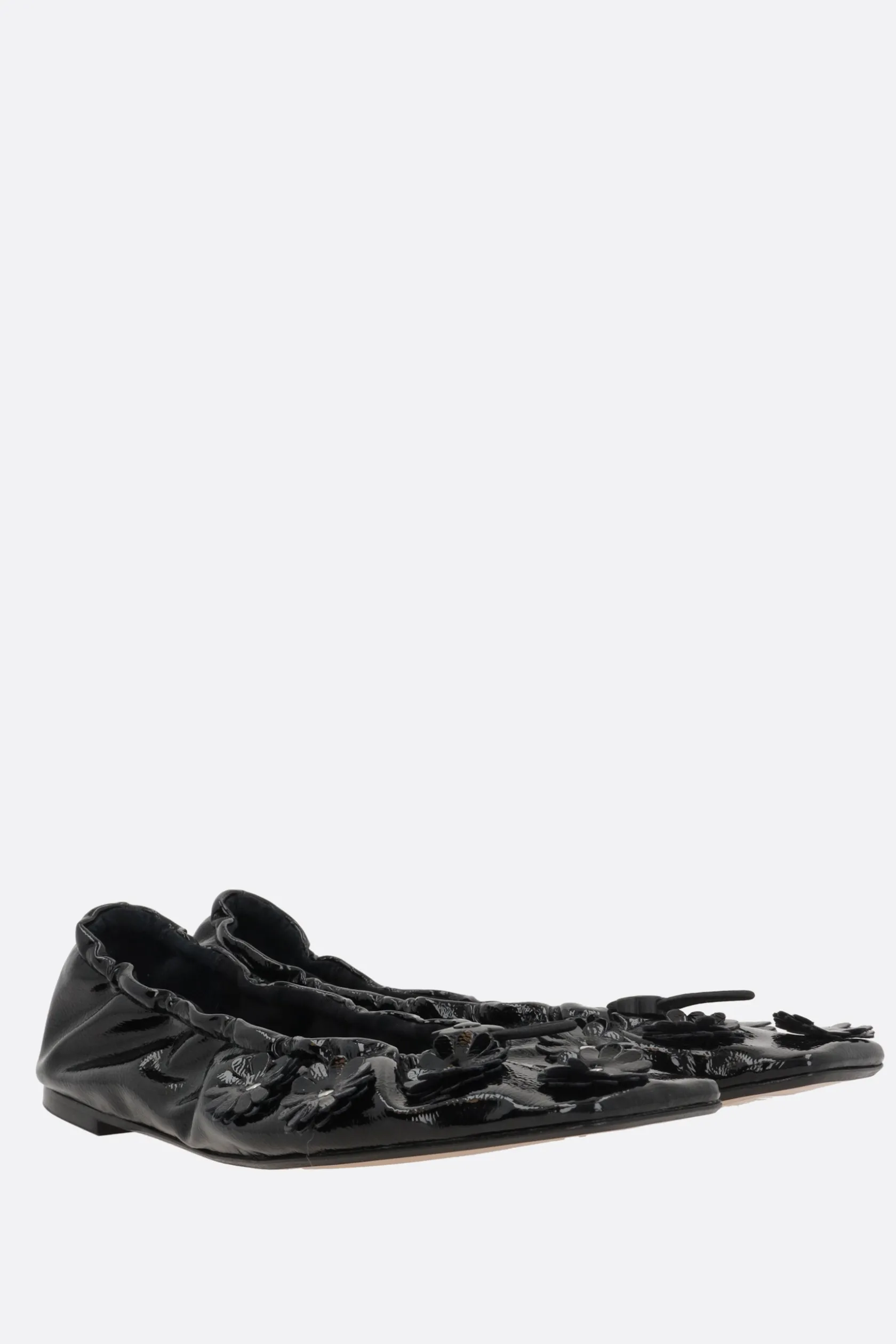 Scarpe Basse>CECILIE BAHNSEN ballerina Orbella in ecopelle lucida Nero