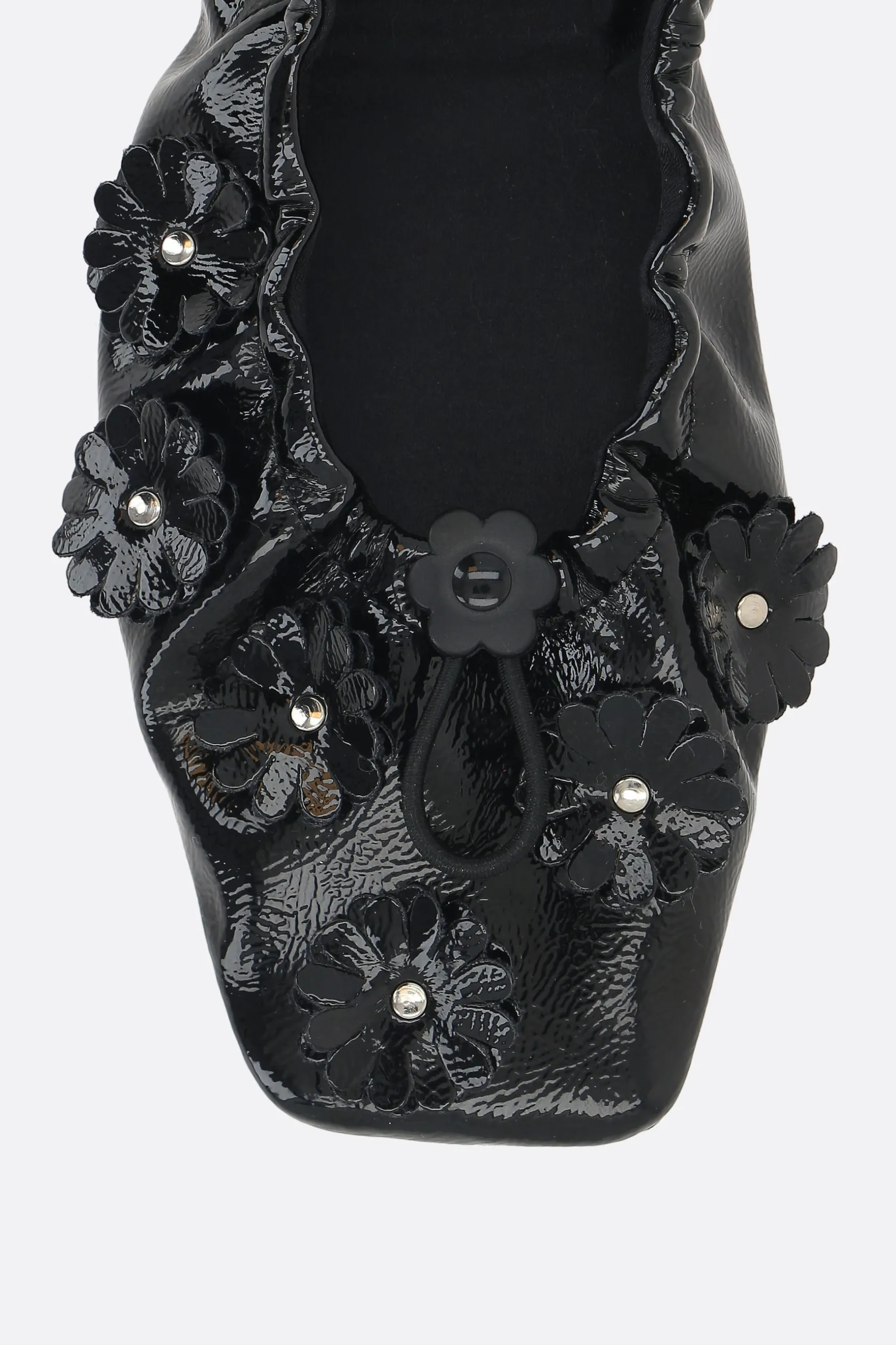 Scarpe Basse>CECILIE BAHNSEN ballerina Orbella in ecopelle lucida Nero