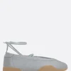 Scarpe Basse>ADIDAS ballerina Taekwondo Mei in pelle laminata Argento