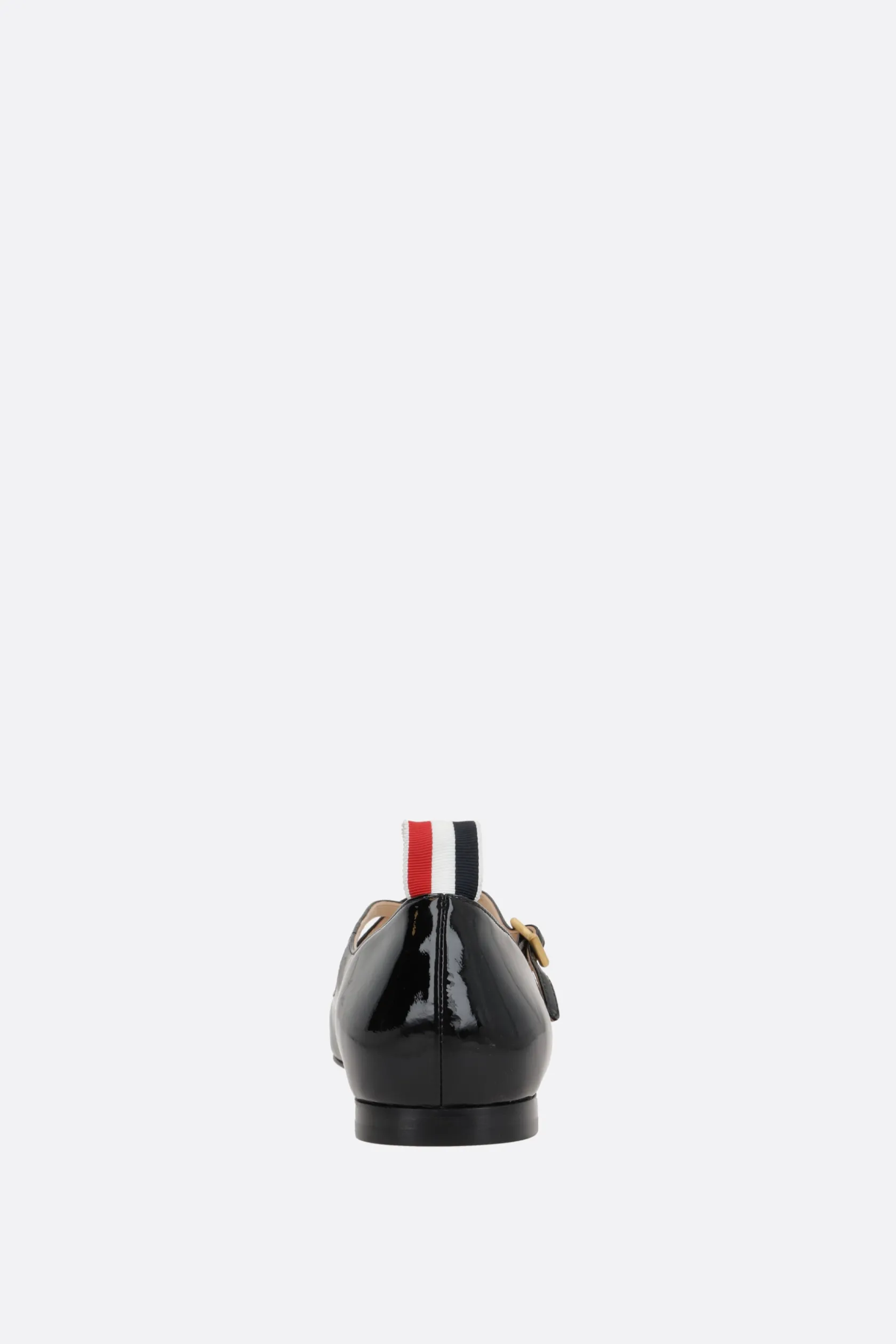 Scarpe Basse>THOM BROWNE ballerina Thom John in vernice Nero
