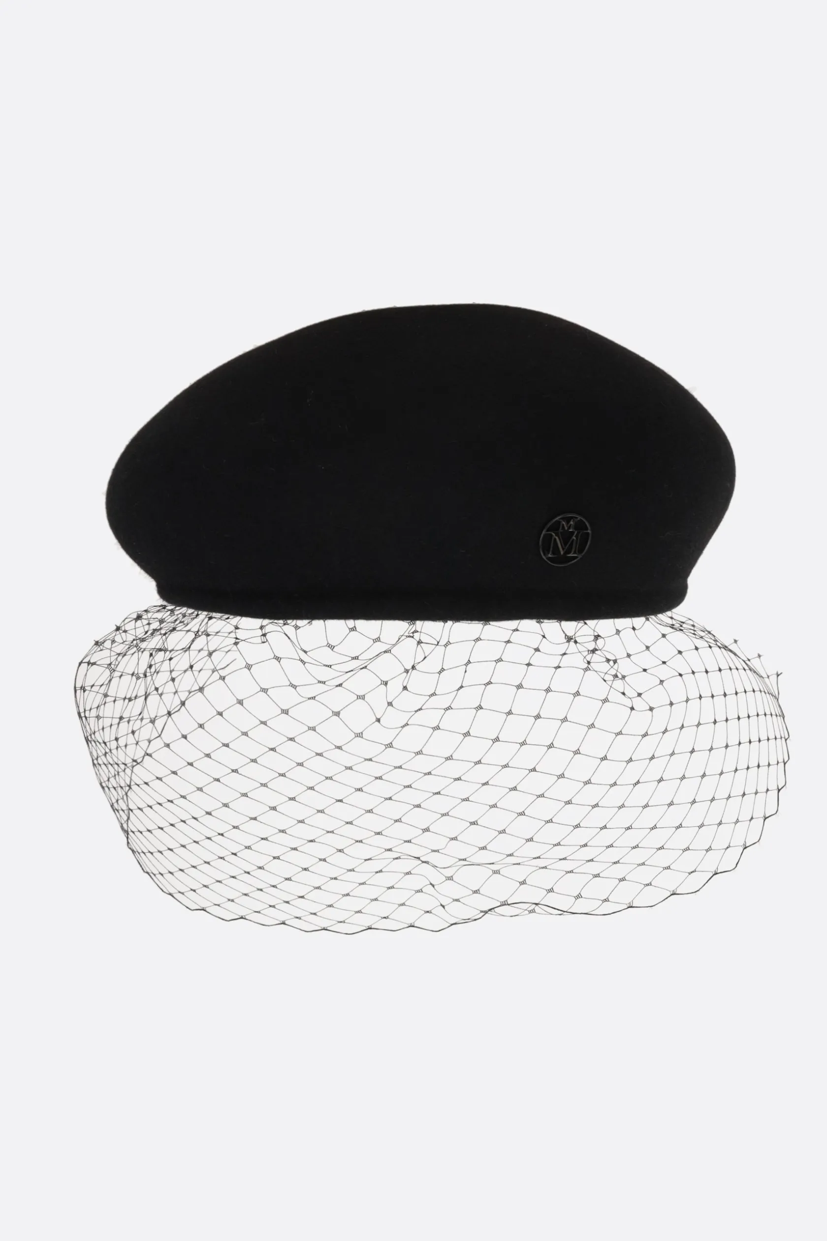 Accessori Da Indossare>MAISON MICHEL basco New Bonnie Veil in feltro Nero