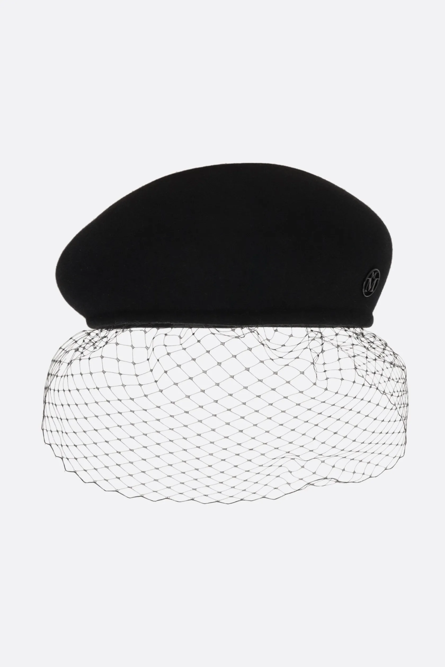 Accessori Da Indossare>MAISON MICHEL basco New Bonnie Veil in feltro Nero