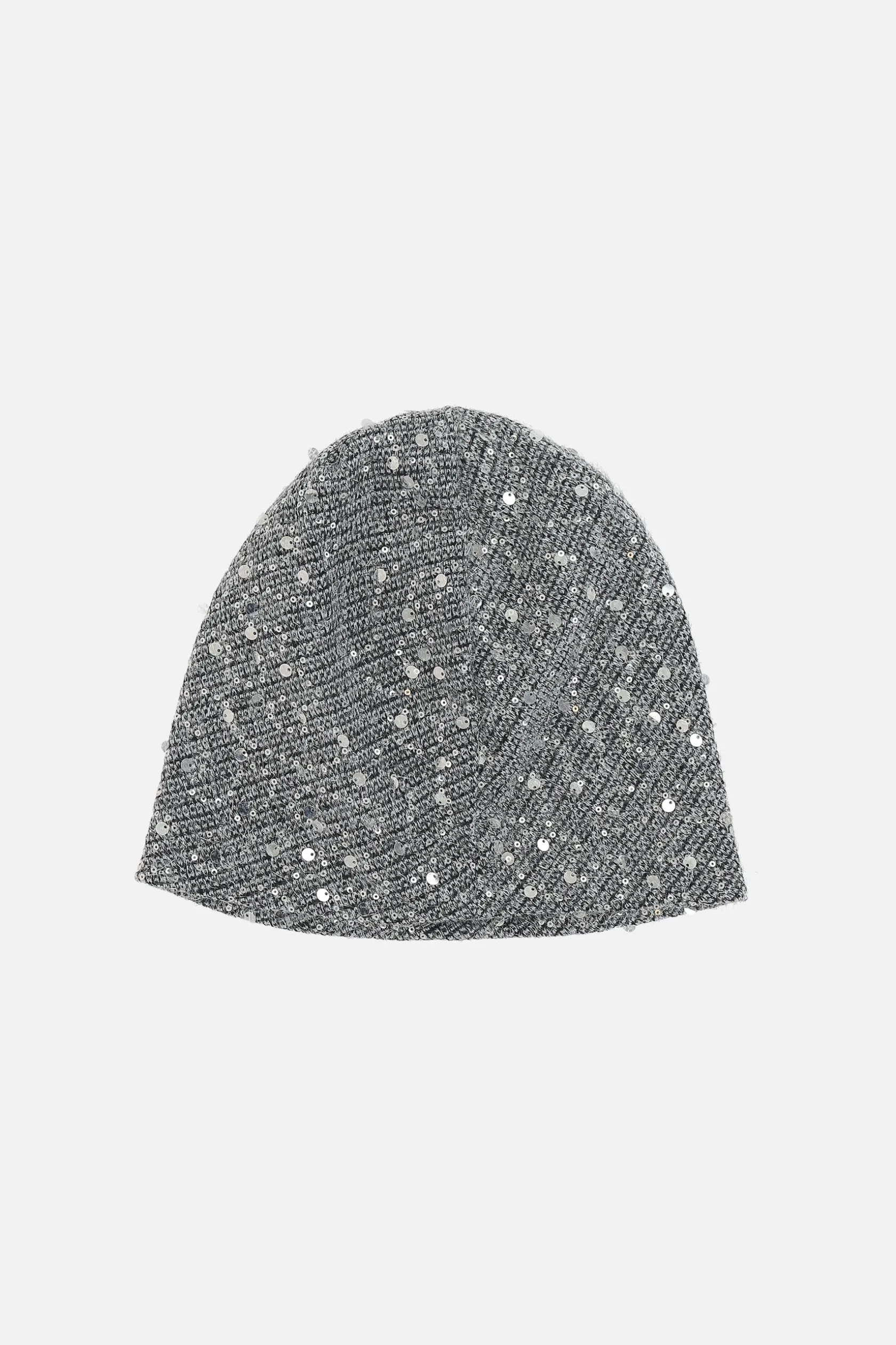 Accessori Da Indossare>MAISON MICHEL berretto Jude in maglia con paillettes Argento