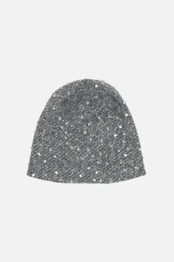 Accessori Da Indossare>MAISON MICHEL berretto Jude in maglia con paillettes Argento
