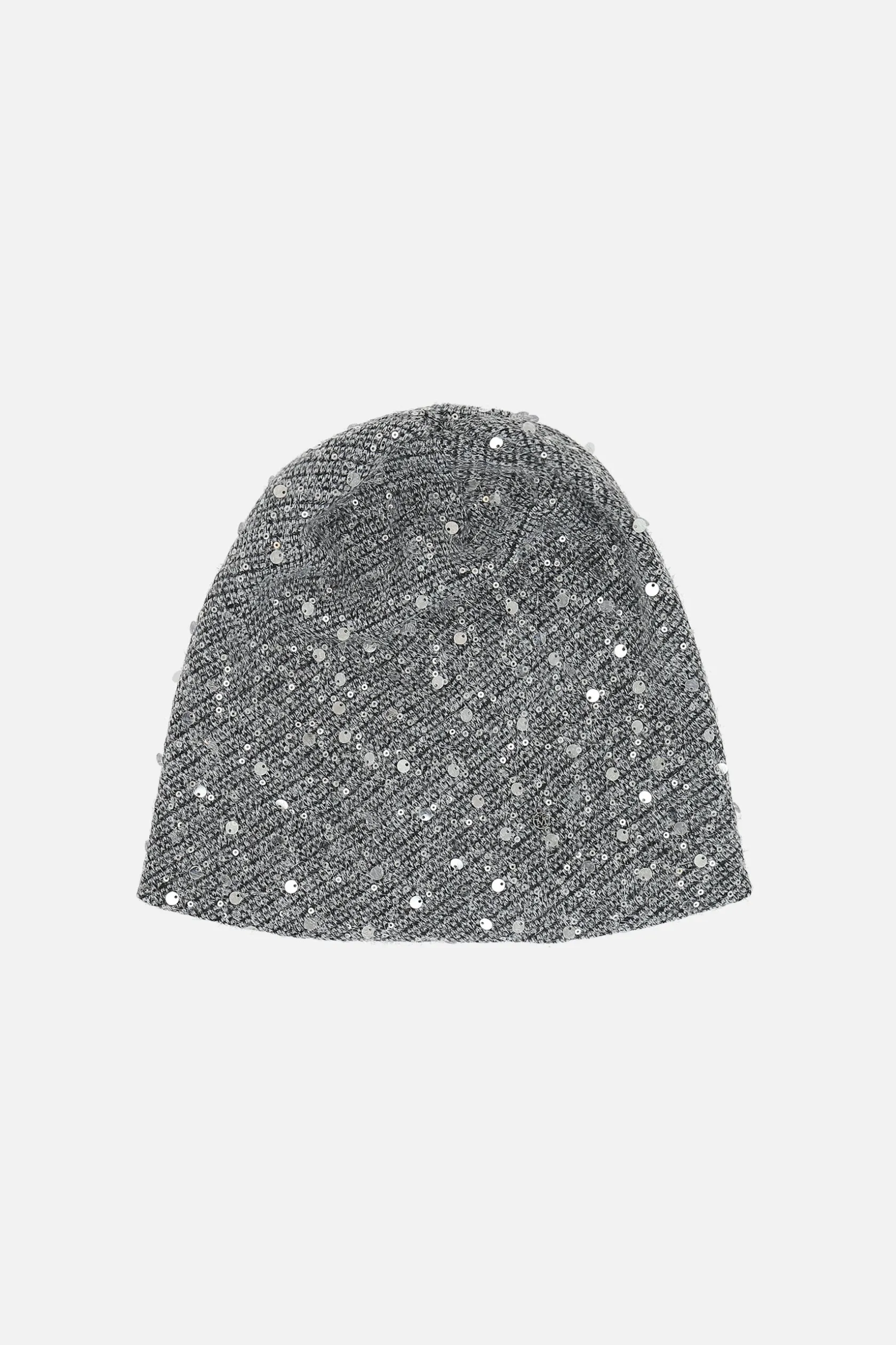 Accessori Da Indossare>MAISON MICHEL berretto Jude in maglia con paillettes Argento
