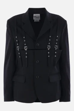 Capispalla>NOIR KEI NINOMIYA blazer destrutturato in lana Nero