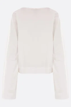 Topwear>MARIA CALDERARA blusa in popeline Bianco