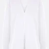 Topwear>TOTEME blusa in popeline di cotone organico Bianco