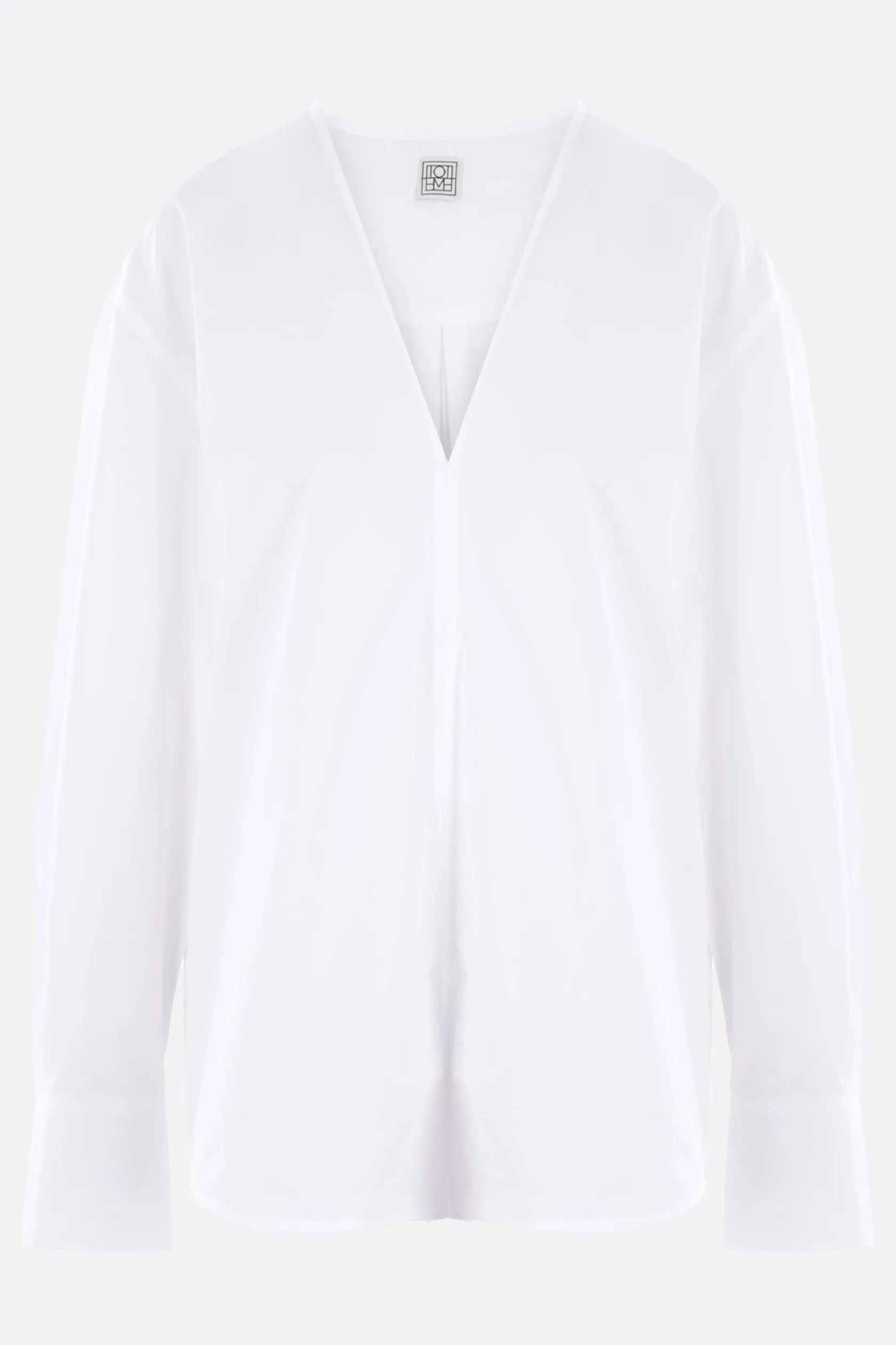 Topwear>TOTEME blusa in popeline di cotone organico Bianco