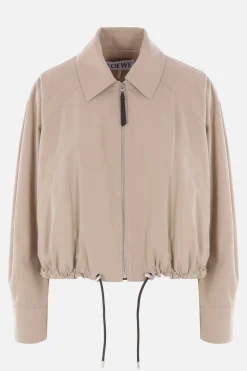 Capispalla>LOEWE bomber a palloncino in twill Neutro