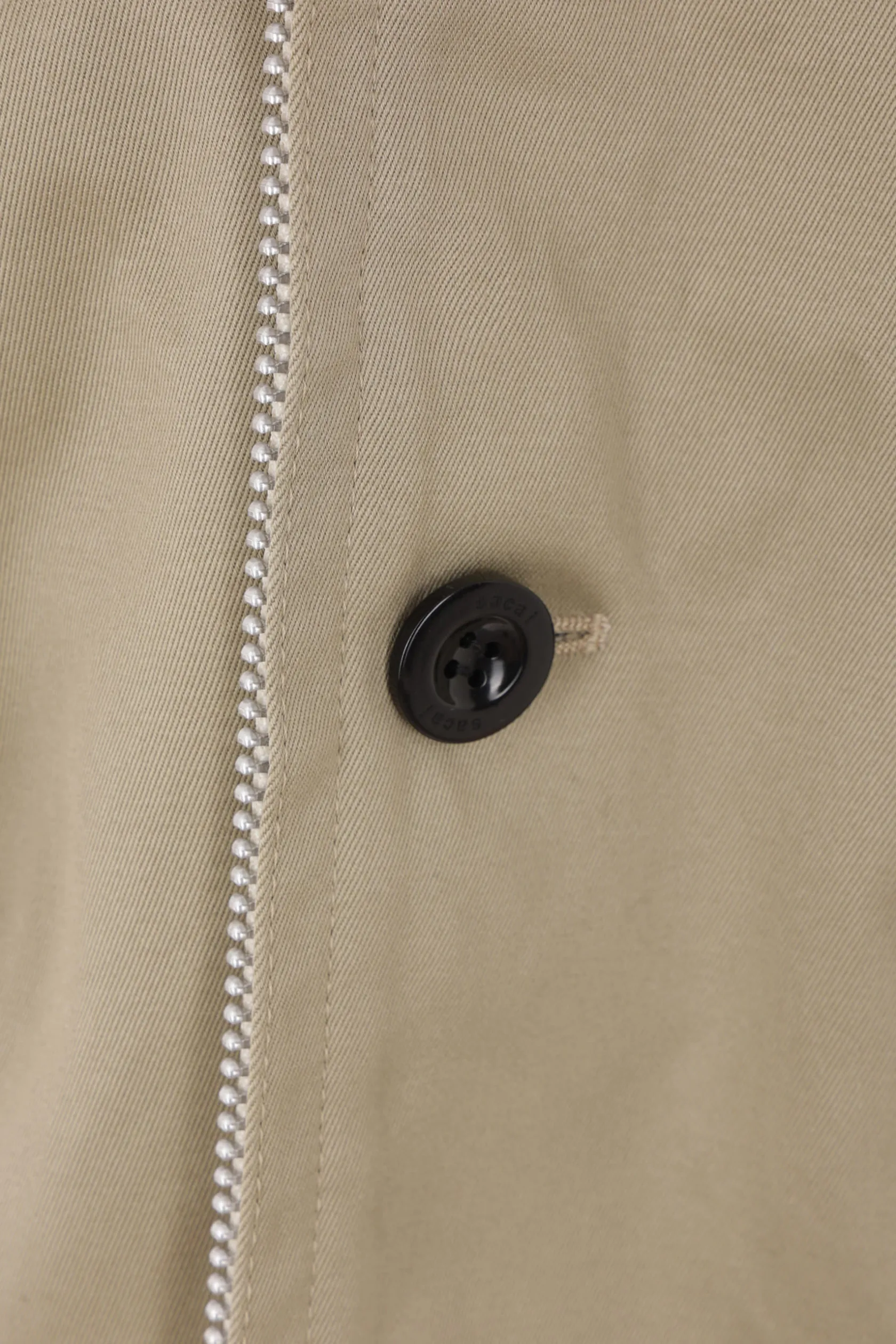 Capispalla>SACAI bomber chino in gabardine Neutro