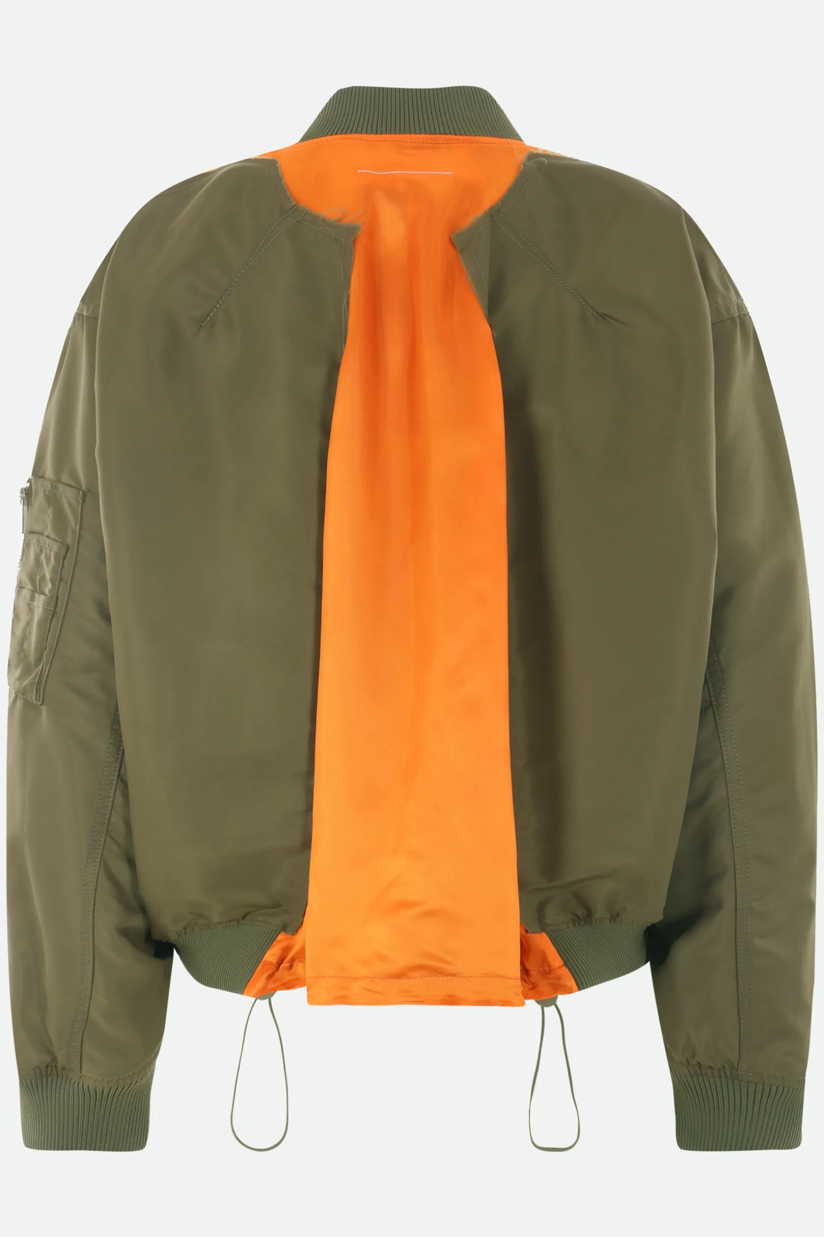Capispalla>MM6 bomber destrutturato in nylon Marrone