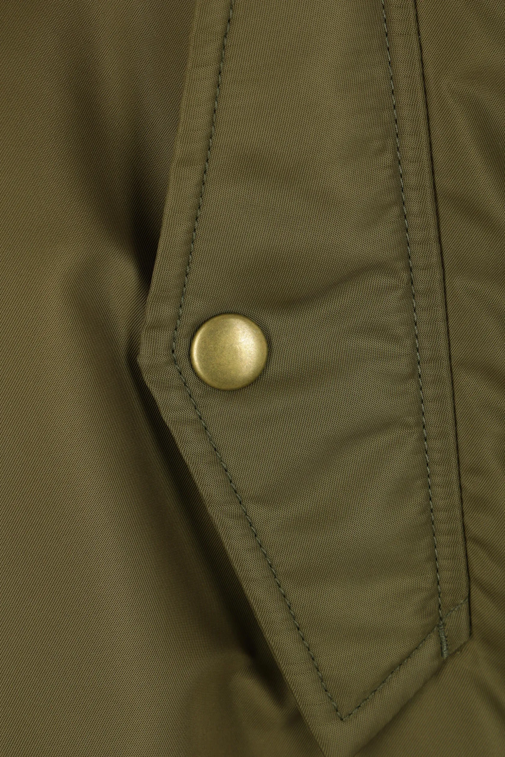 Capispalla>MM6 bomber imbottito in nylon e denim Verde