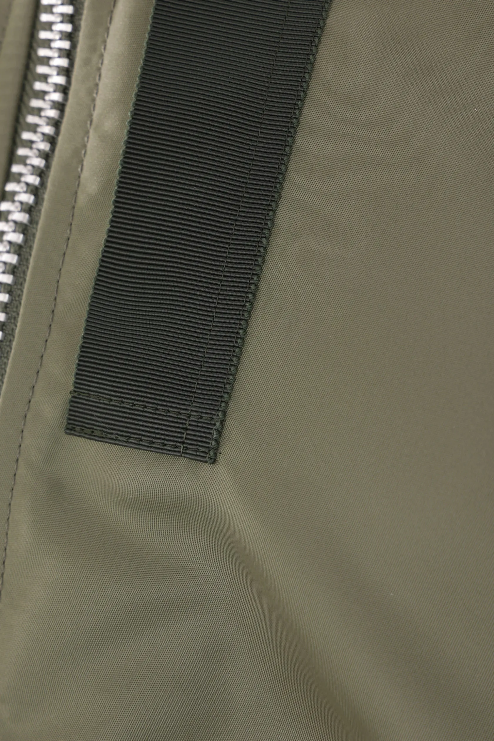 Capispalla>SACAI bomber oversize in twill di nylon Marrone