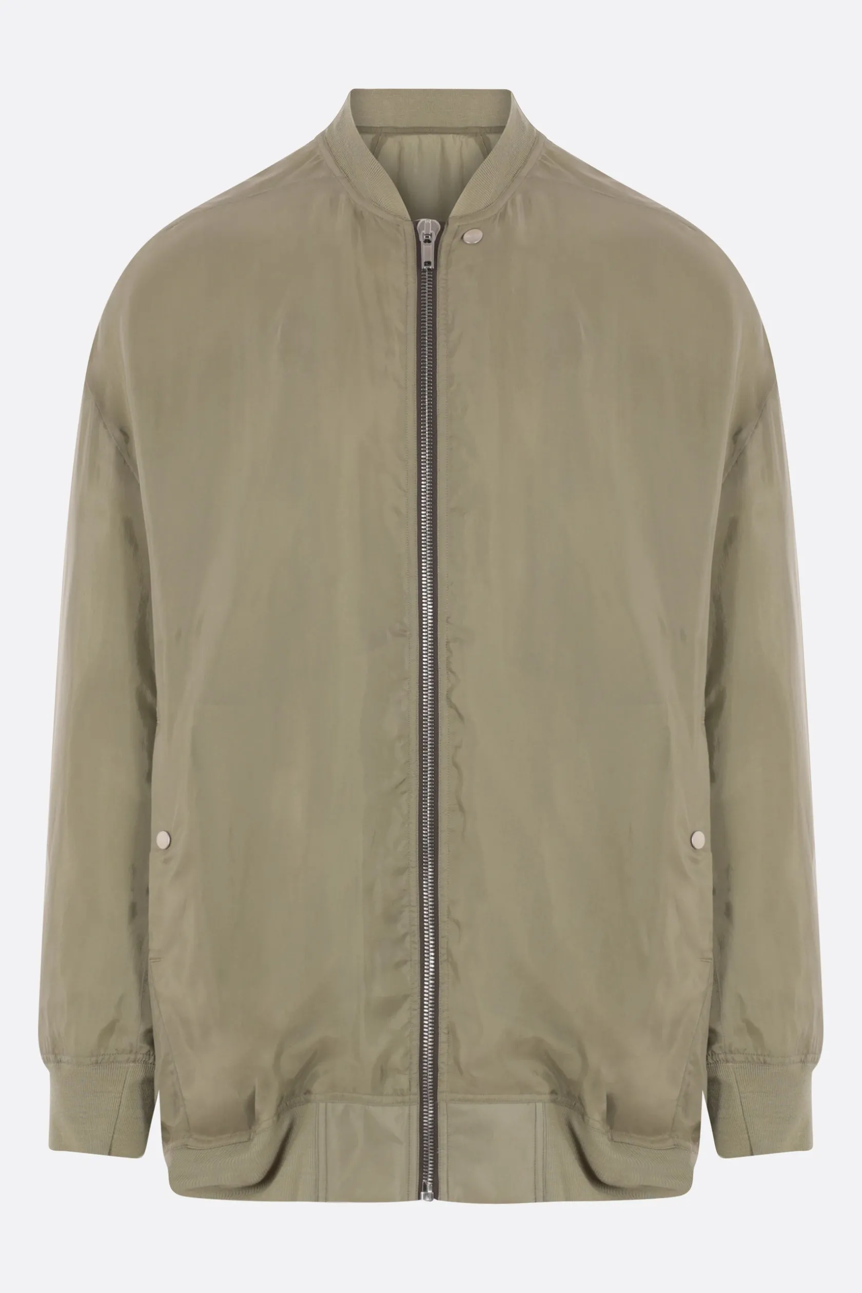 Capispalla>RICK OWENS bomber oversize Jumbo Flight in cupro Verde