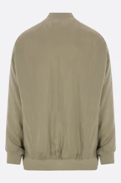Capispalla>RICK OWENS bomber oversize Jumbo Flight in cupro Verde