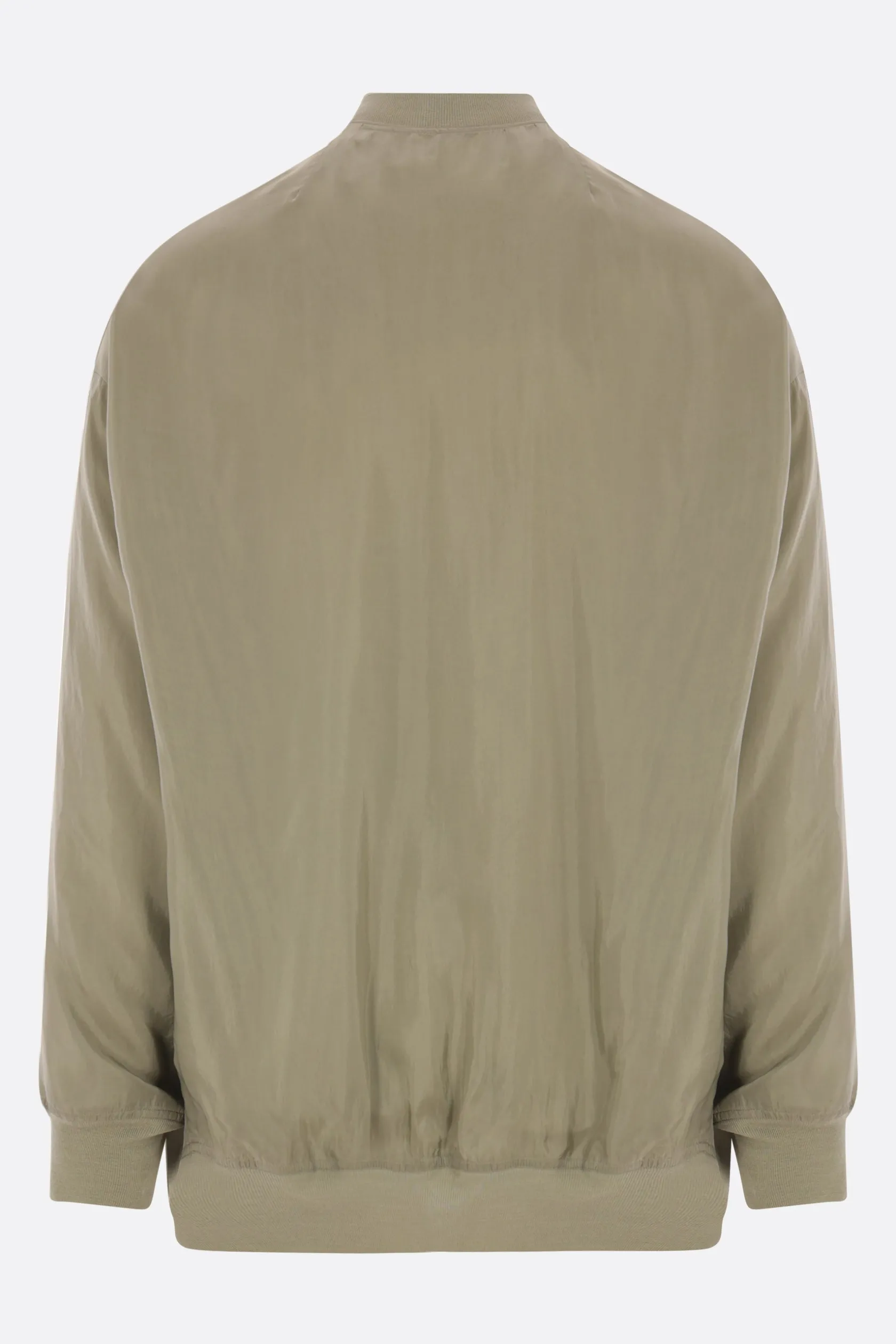 Capispalla>RICK OWENS bomber oversize Jumbo Flight in cupro Verde