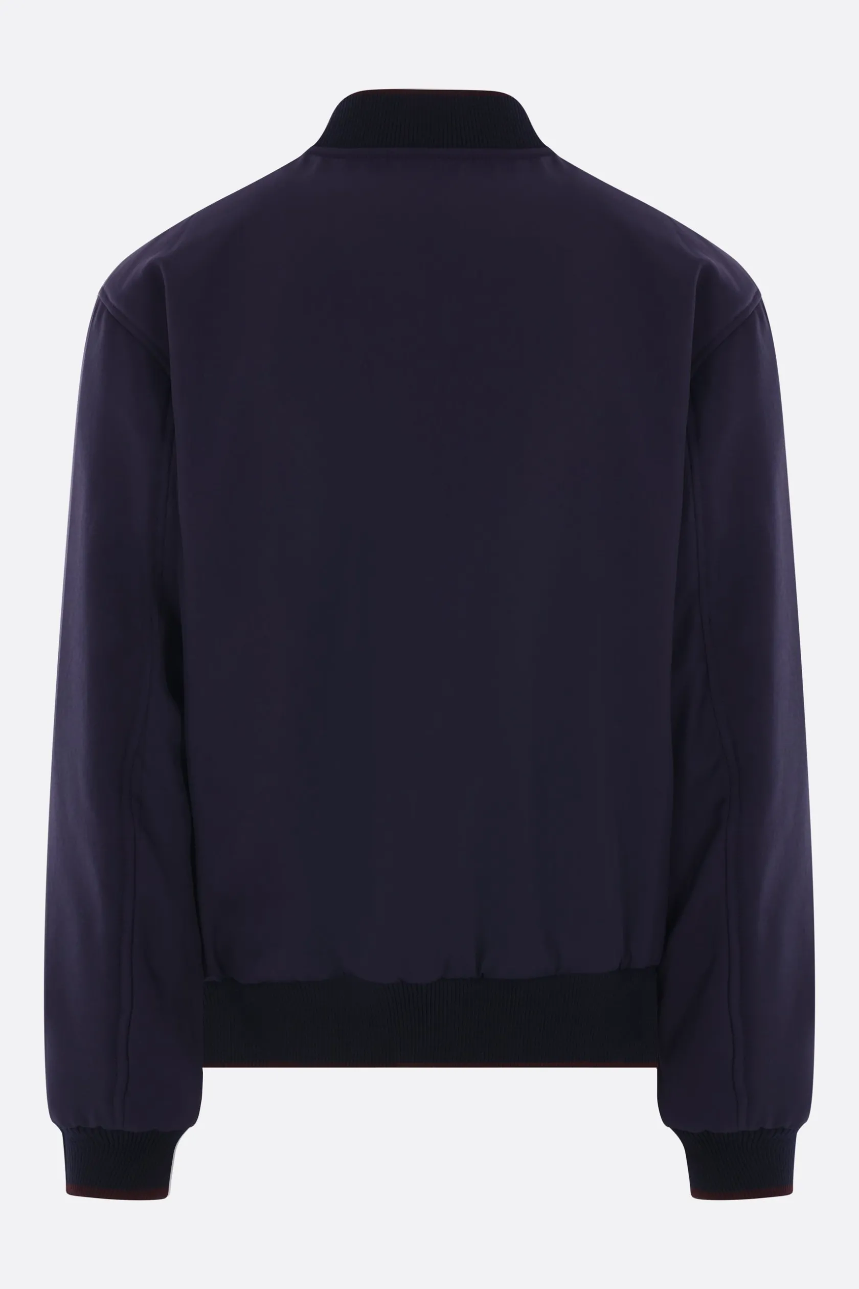 Capispalla>DRIES VAN NOTEN bomber reversibile Volker in twill Blu