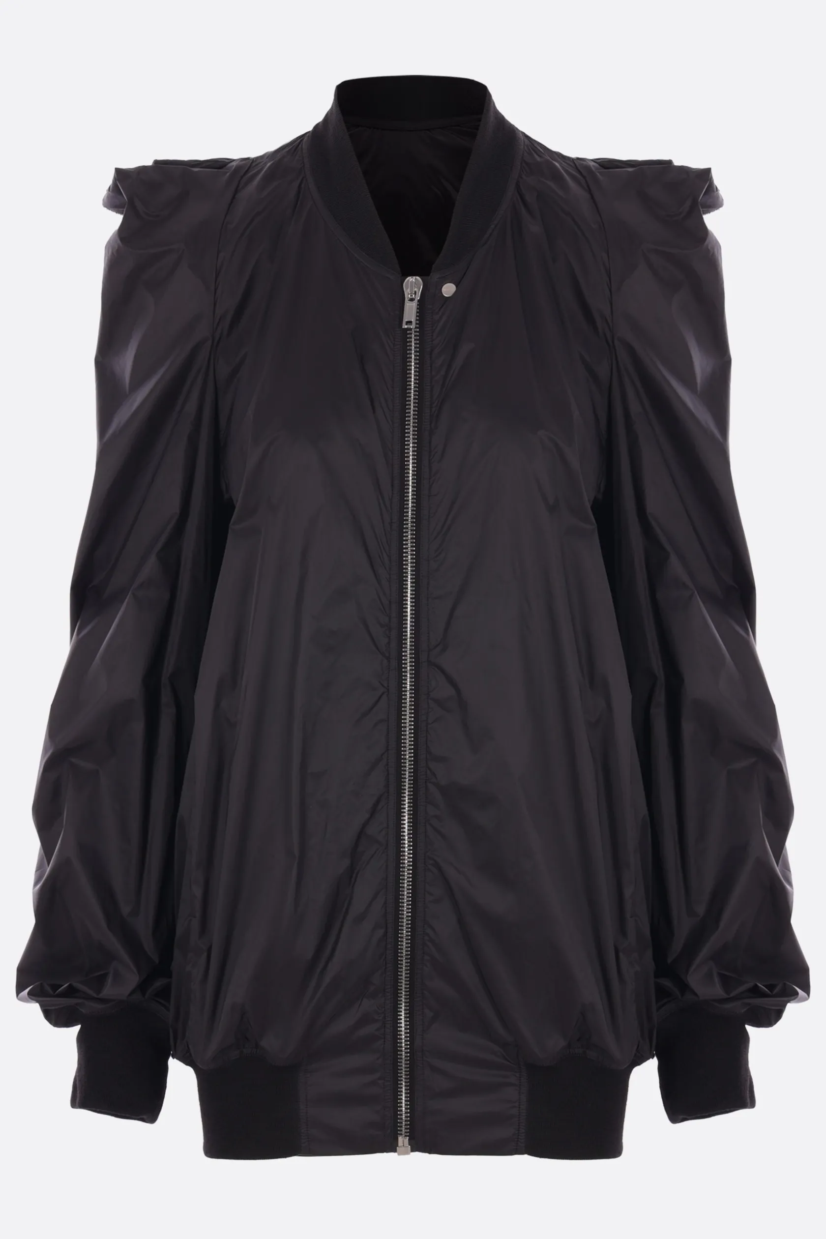 Capispalla>RICK OWENS bomber Tec Flight in nylon Nero