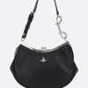 Borse A Mano>VIVIENNE WESTWOOD borsa a mano Charm Frame Purse in pelle liscia Nero