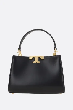 Borse A Mano>TORY BURCH borsa a mano Eleanor mini in pelle semi lucida Nero