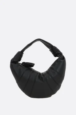 Borse A Mano>LEMAIRE borsa a mano Fortune Croissant mini in nappa Nero