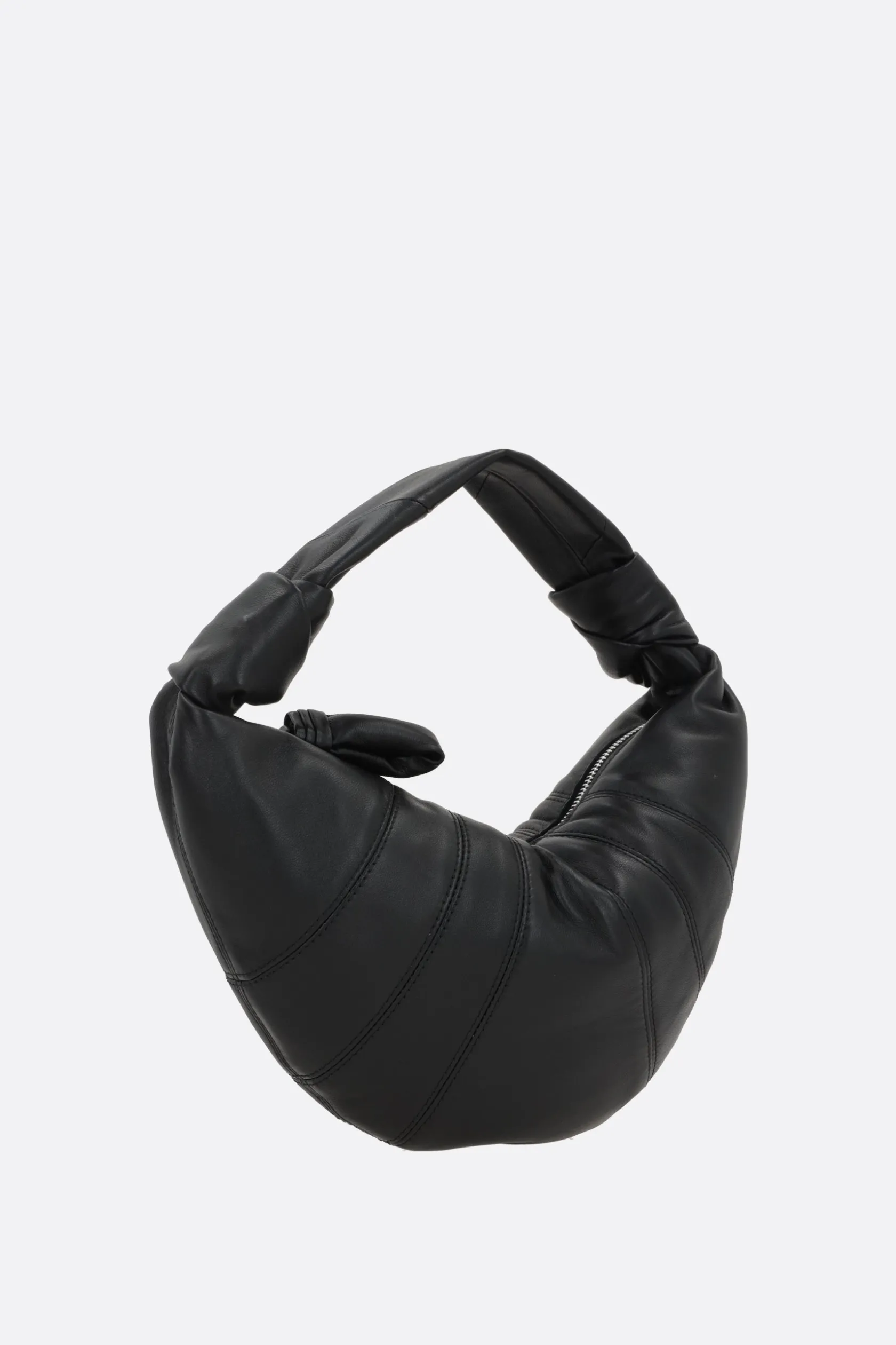 Borse A Mano>LEMAIRE borsa a mano Fortune Croissant mini in nappa Nero
