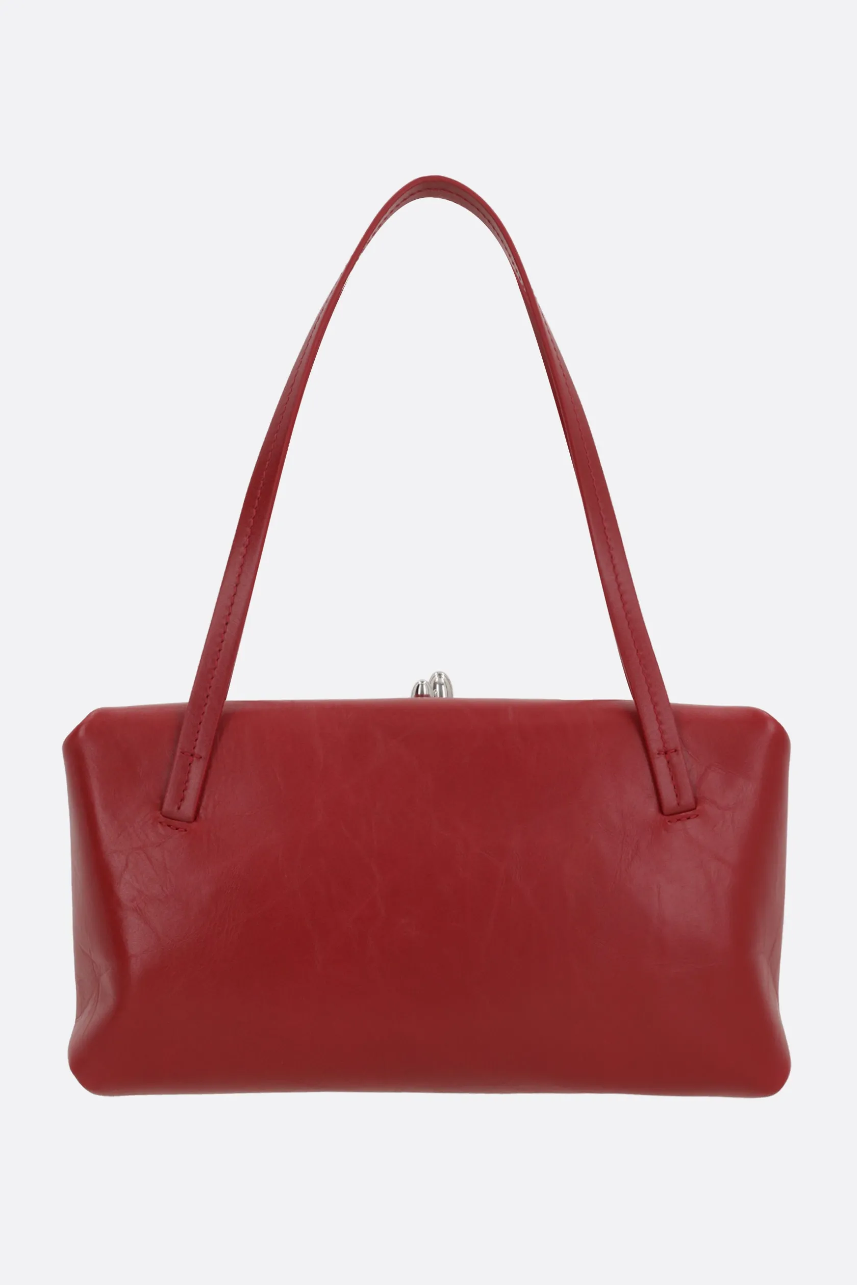 Borse A Mano>JIL SANDER borsa a mano Goji Pillow small in pelle Paper Rosso