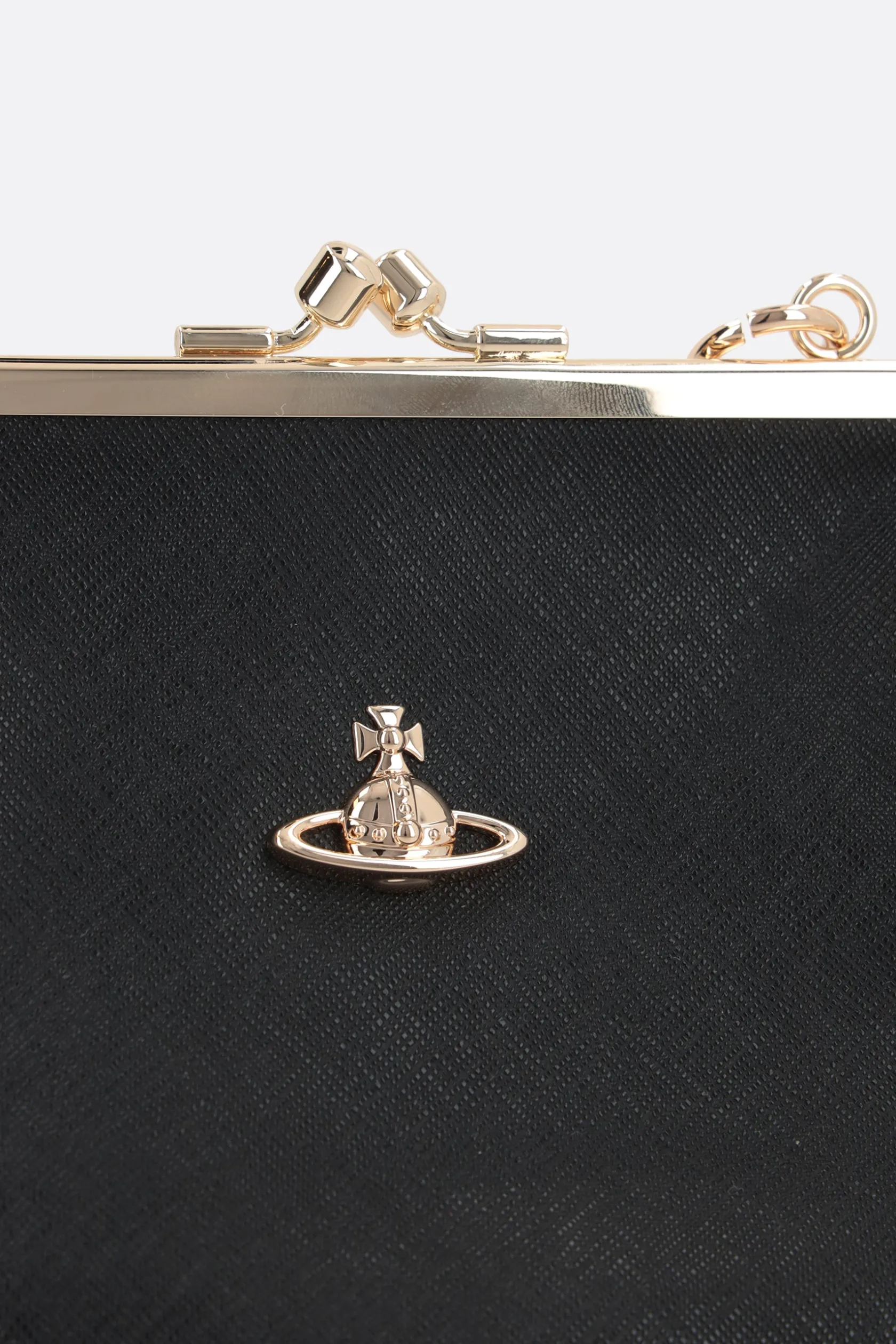 Borse A Mano>VIVIENNE WESTWOOD borsa a mano Granny in ecopelle saffiano Nero