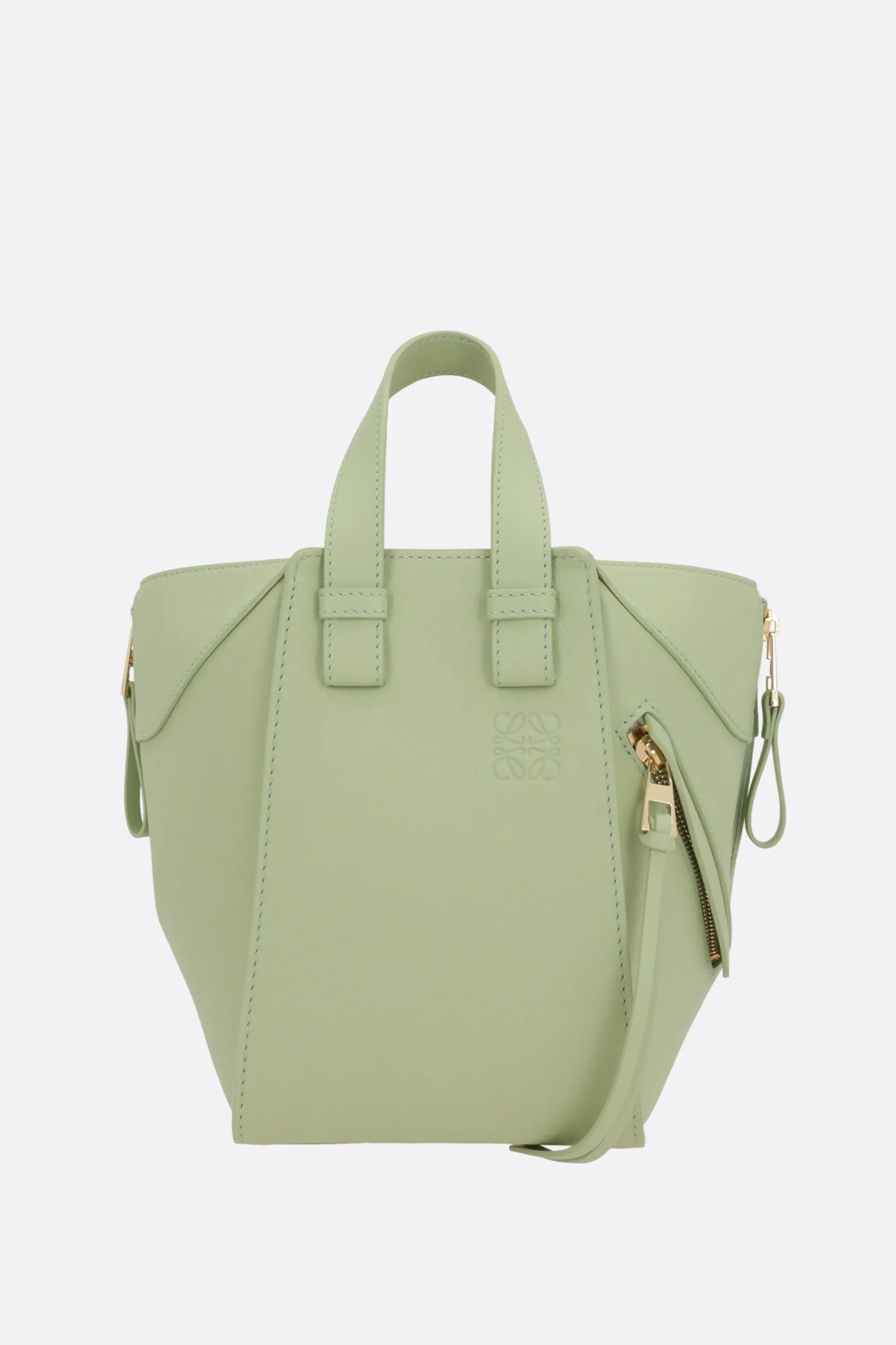 Borse A Mano>LOEWE borsa a mano Hammock in pelle Classic Verde