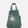Borse A Mano>LOEWE borsa a mano Hammock Octopus in nappa Verde