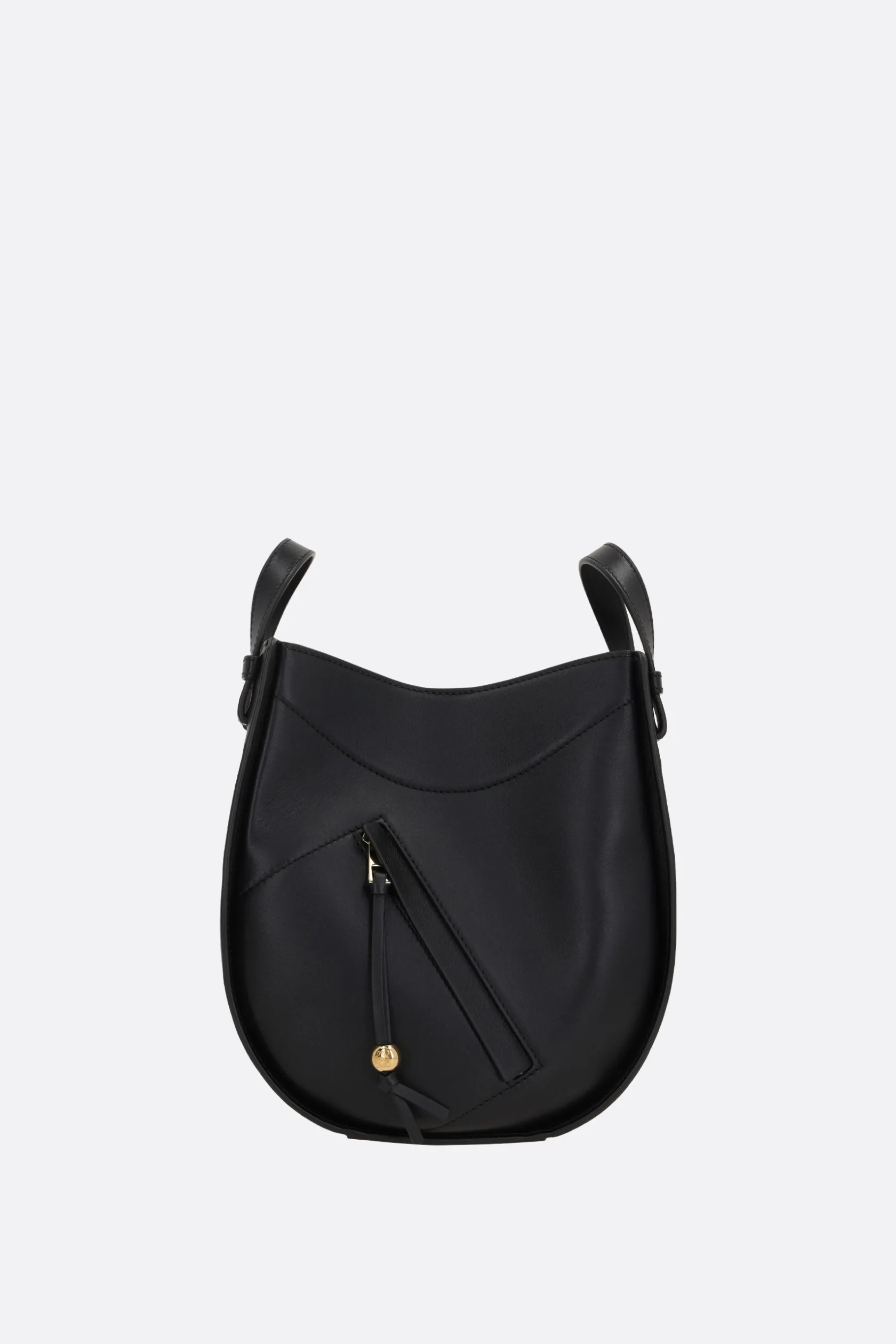 Borse A Mano>LOEWE borsa a mano Hammock Slice in pelle lucida Nero