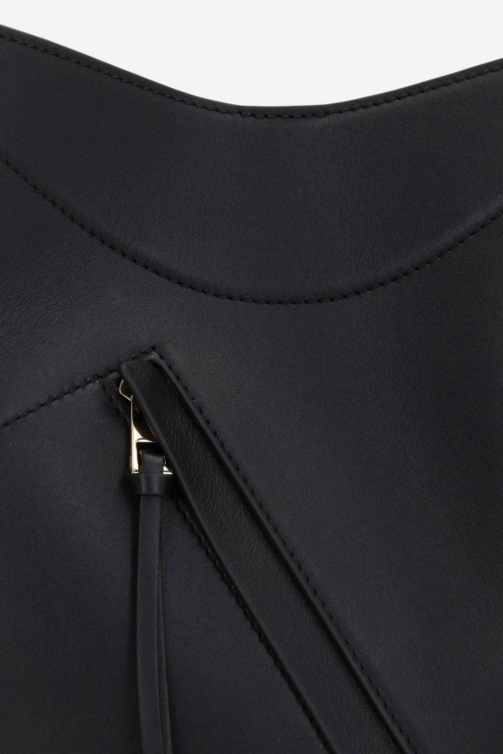 Borse A Mano>LOEWE borsa a mano Hammock Slice in pelle lucida Nero