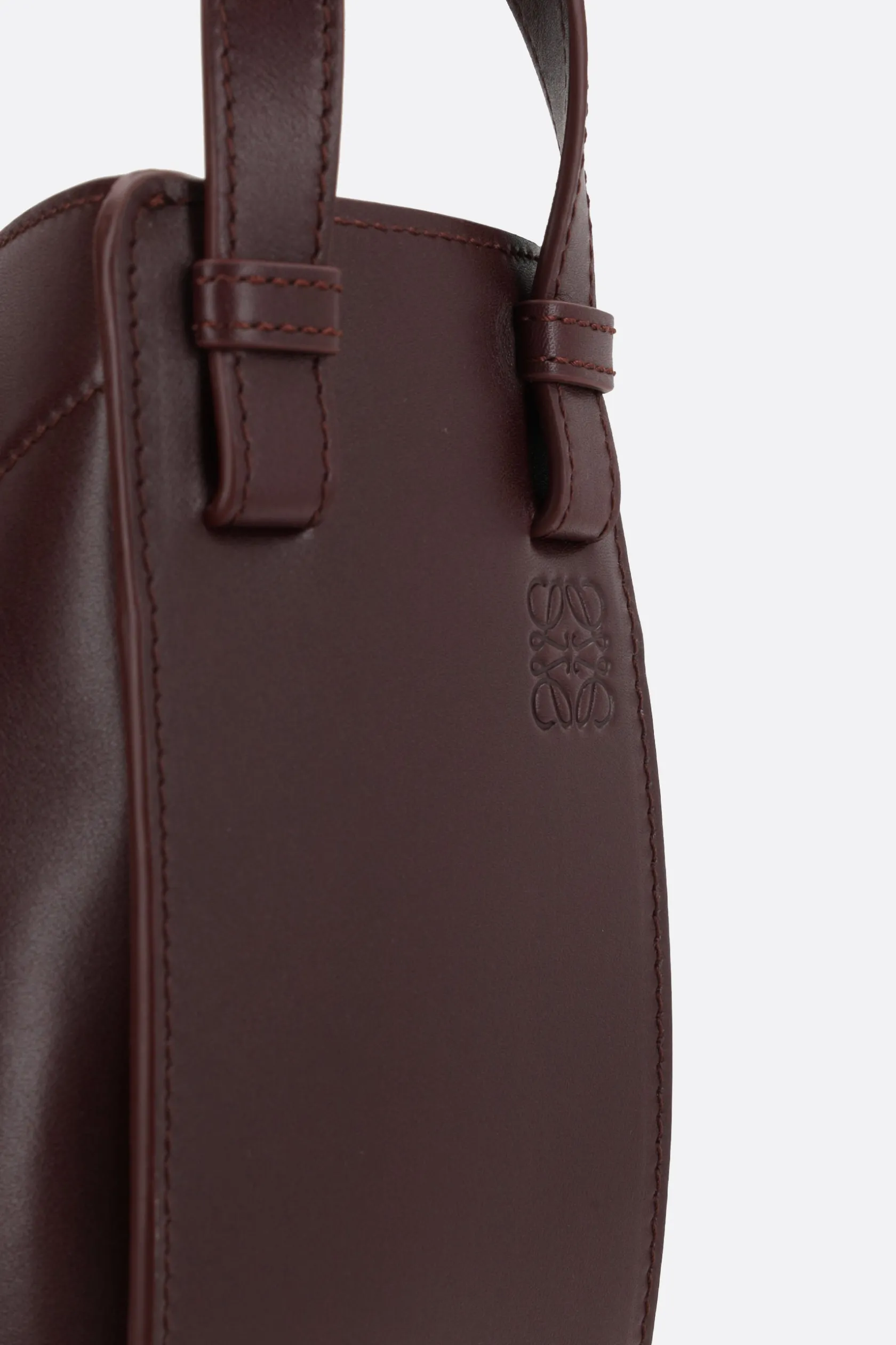 Borse A Mano>LOEWE borsa a mano Hammock Slice in pelle lucida Rosso
