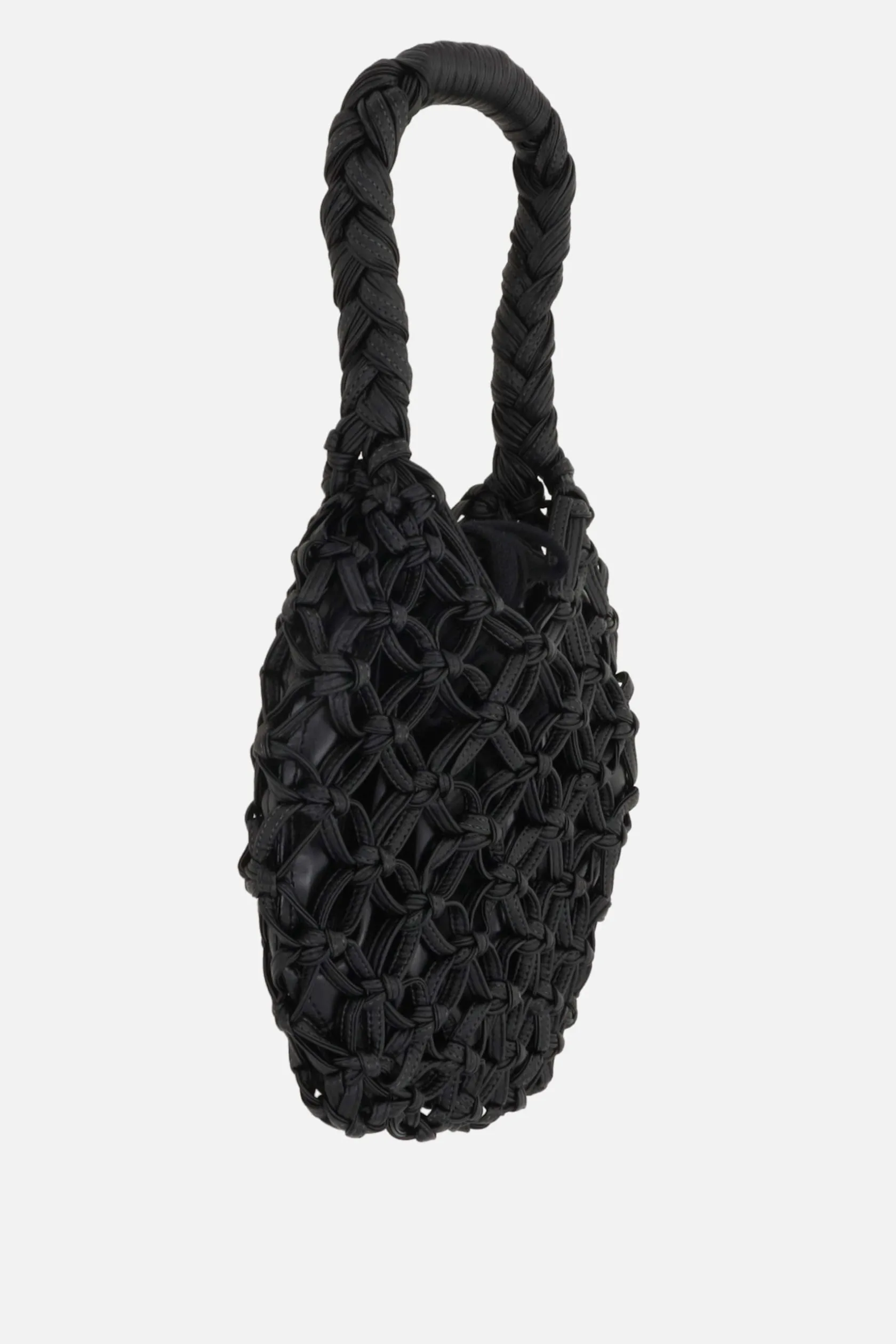 Borse A Mano>COMME DES GARÇONS COMME des GARÇONS borsa a mano in ecopelle intrecciata Nero