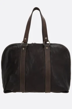 Borse A Mano>GUIDI borsa a mano in pelle martellata Marrone