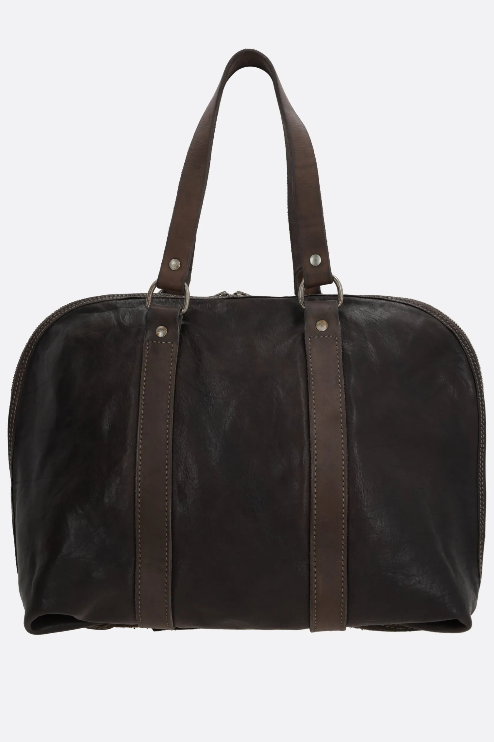 Borse A Mano>GUIDI borsa a mano in pelle martellata Marrone