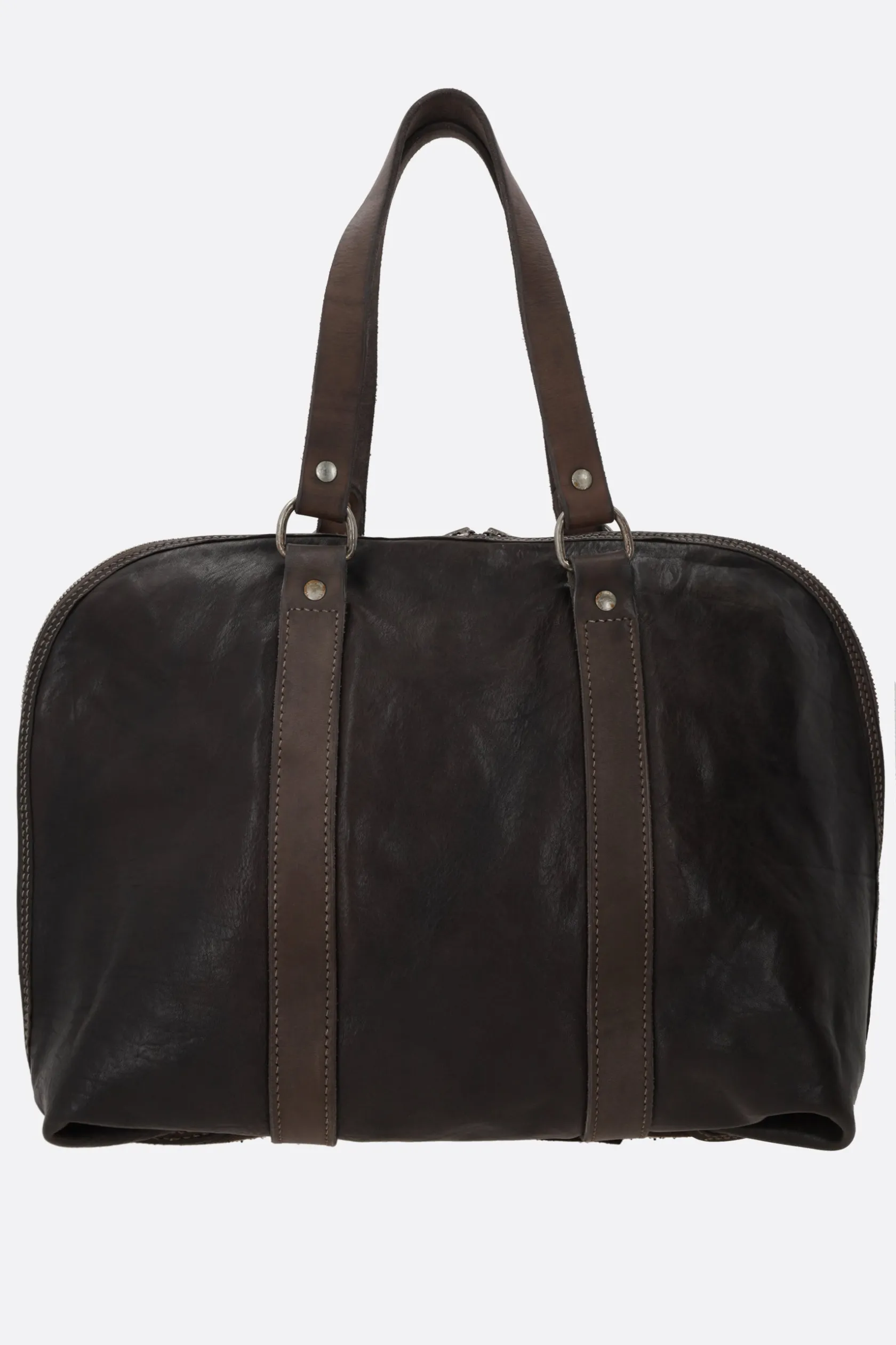 Borse A Mano>GUIDI borsa a mano in pelle martellata Marrone
