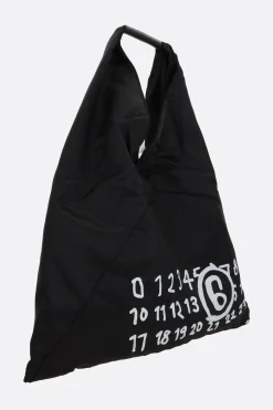 Borse A Mano>MM6 borsa a mano Japanese Classic media in tessuto Nero
